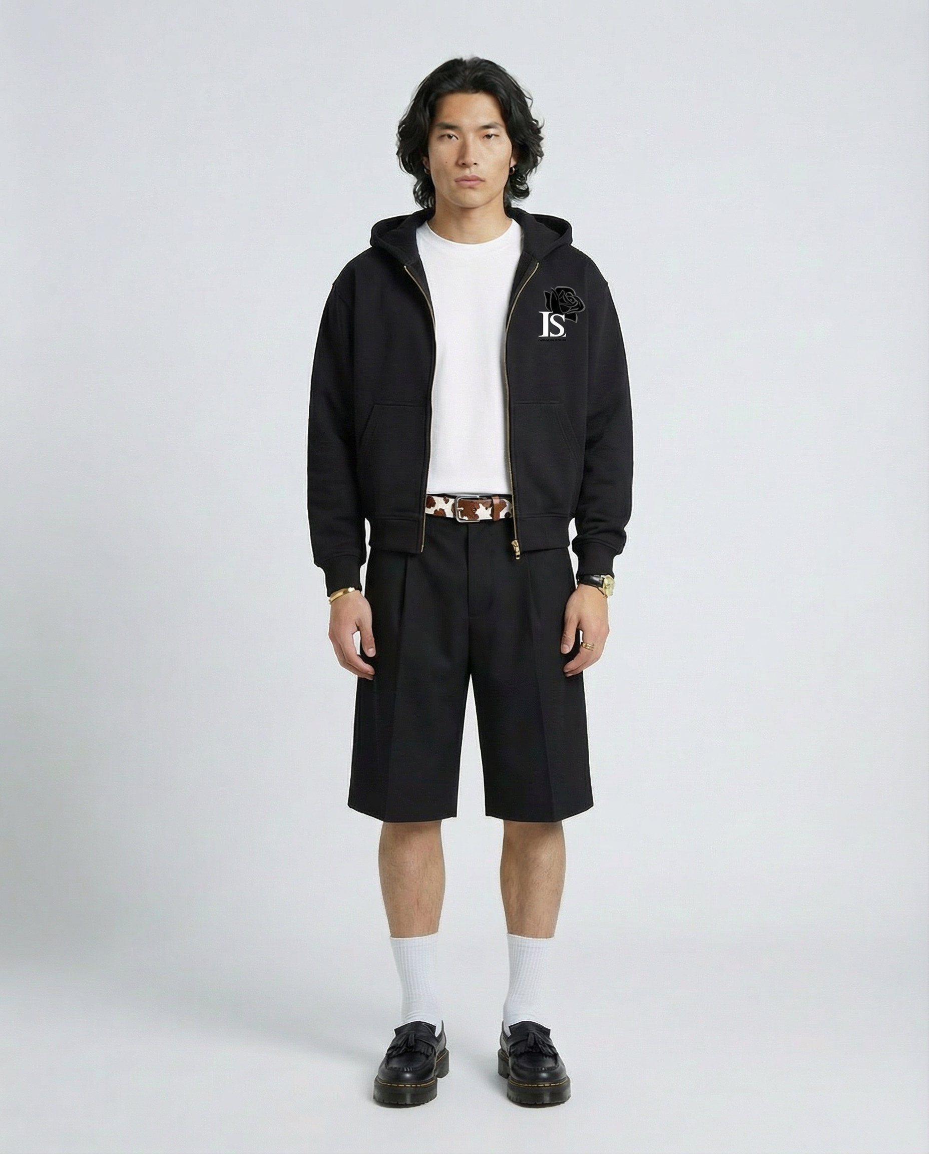 The Inner Soul Zip Hoodie — Onyx Black