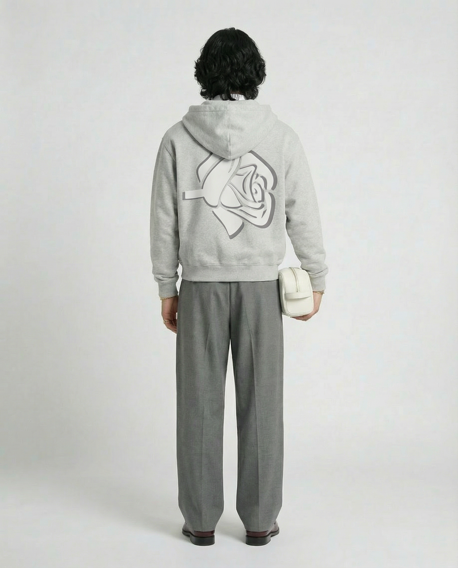 The Inner Soul Zip Hoodie — Stone Melange