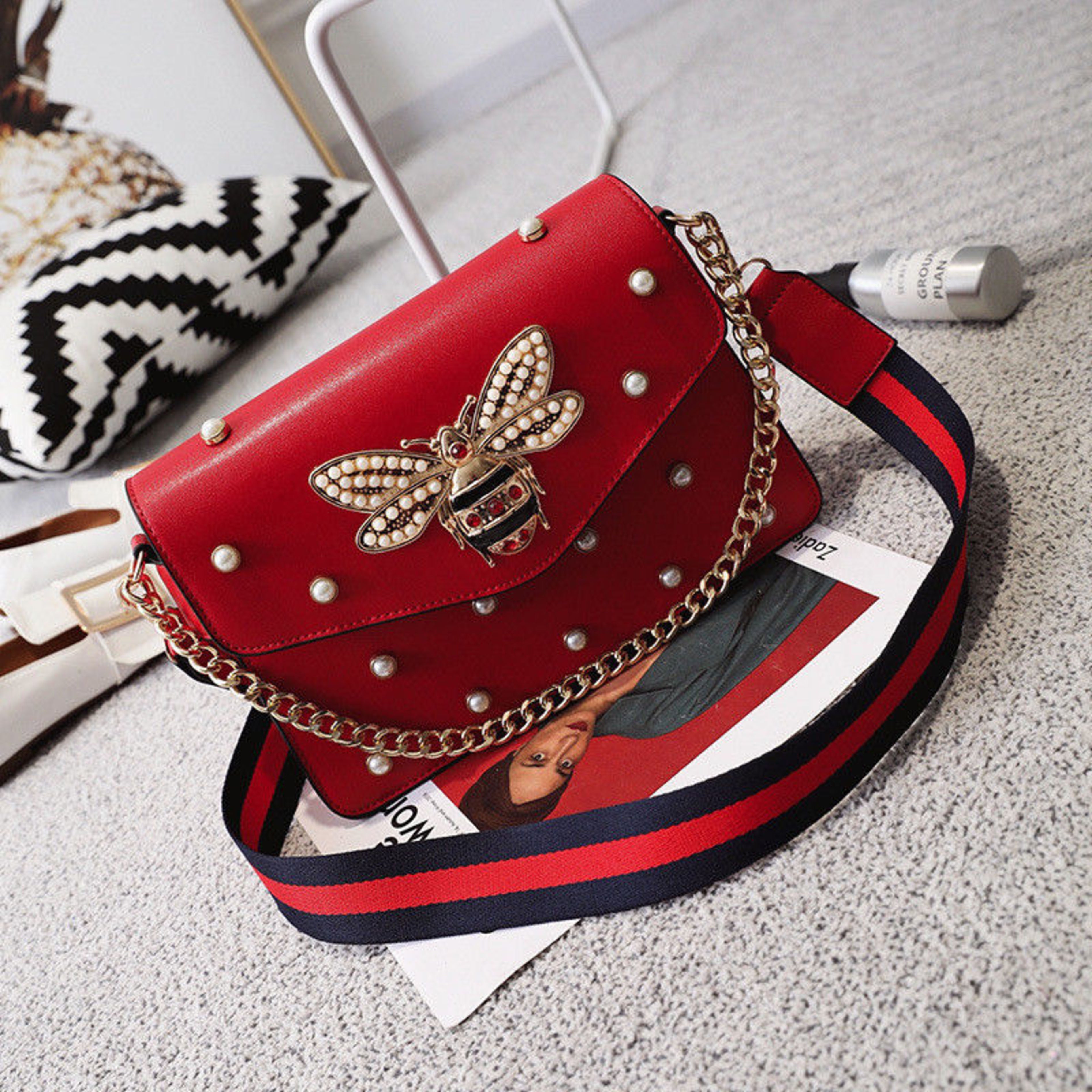BUTTERFLY EMBROIDERED LEATHER CLUTCH | Luna Soul