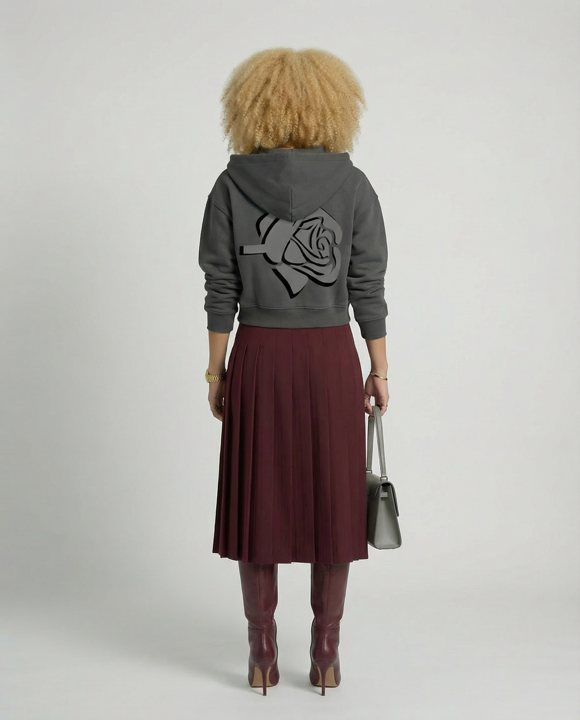 The Inner Soul Zip Hoodie — Graphite Shadow