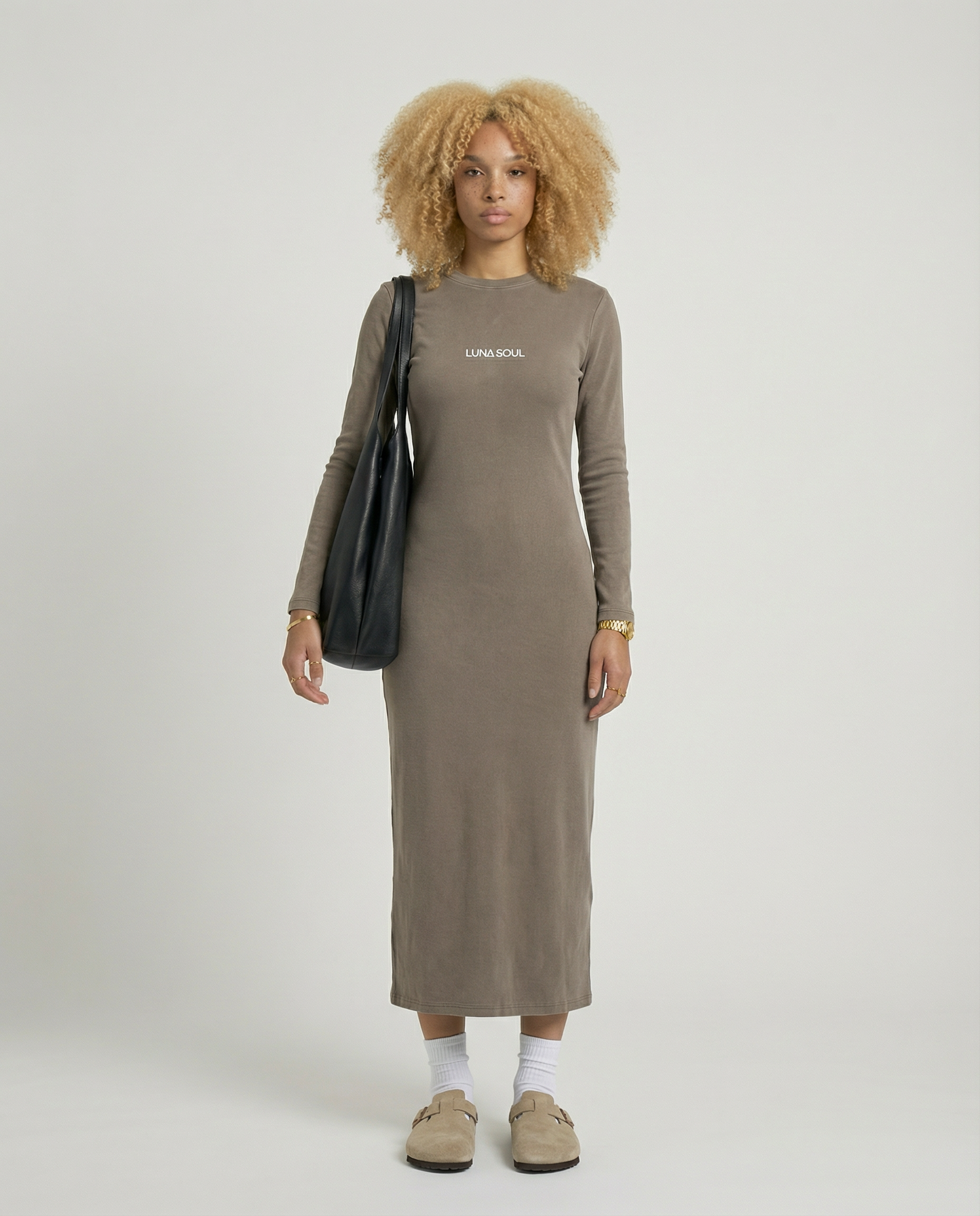 The Quiet Muse Maxi Dress — Earth Mocha