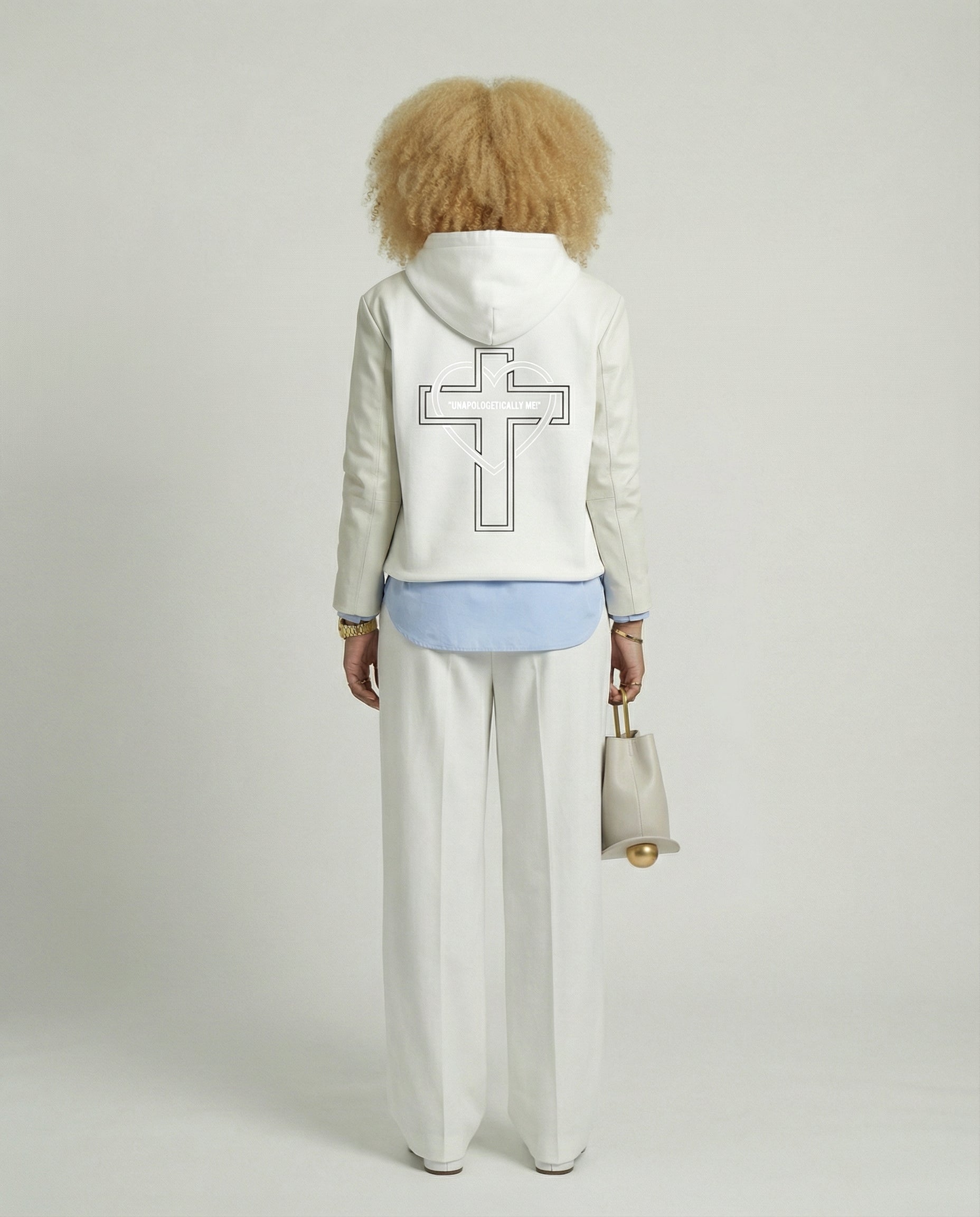 The Unapologetic Hoodie — Silent White