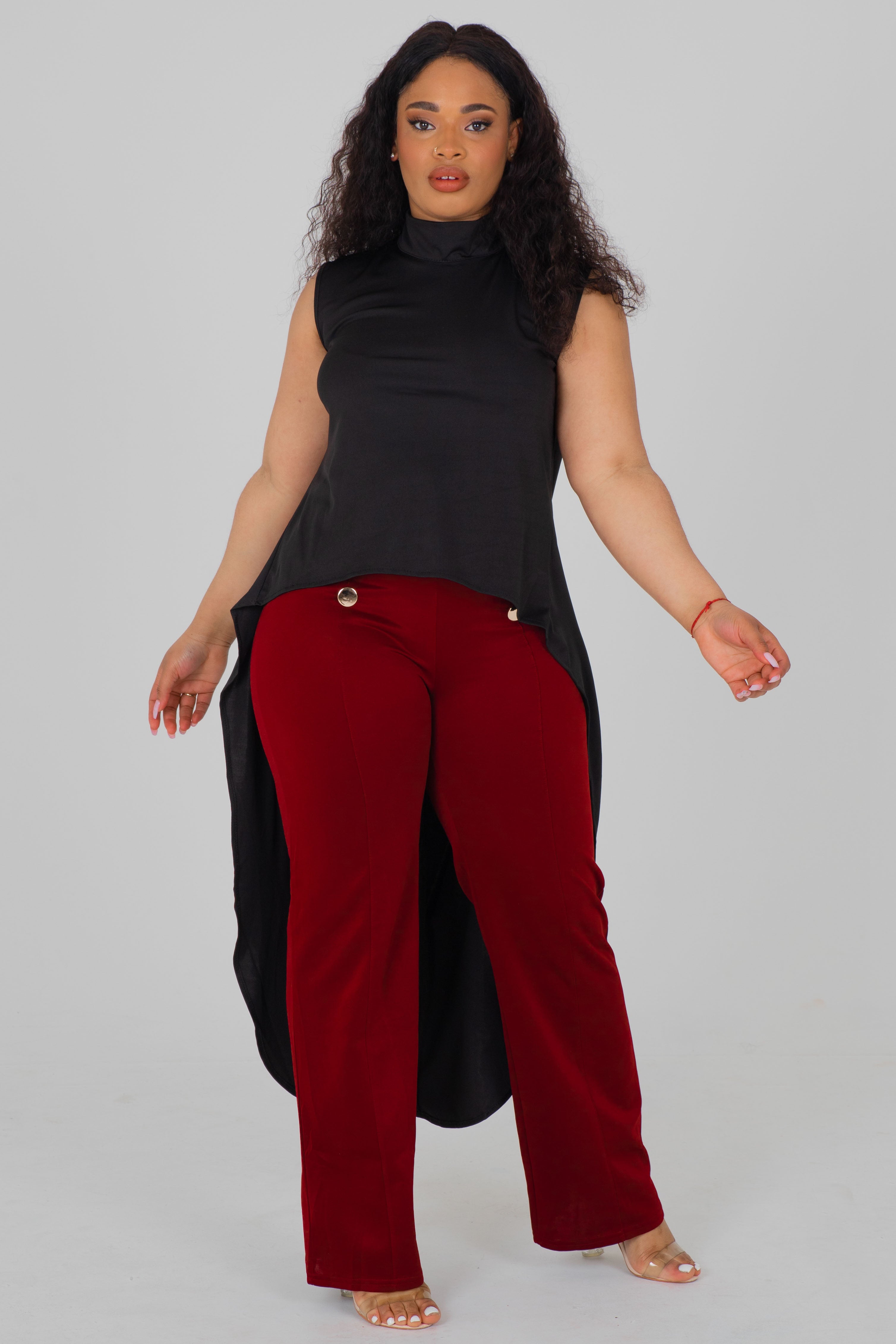 CAPE TSHIRT - BLACK