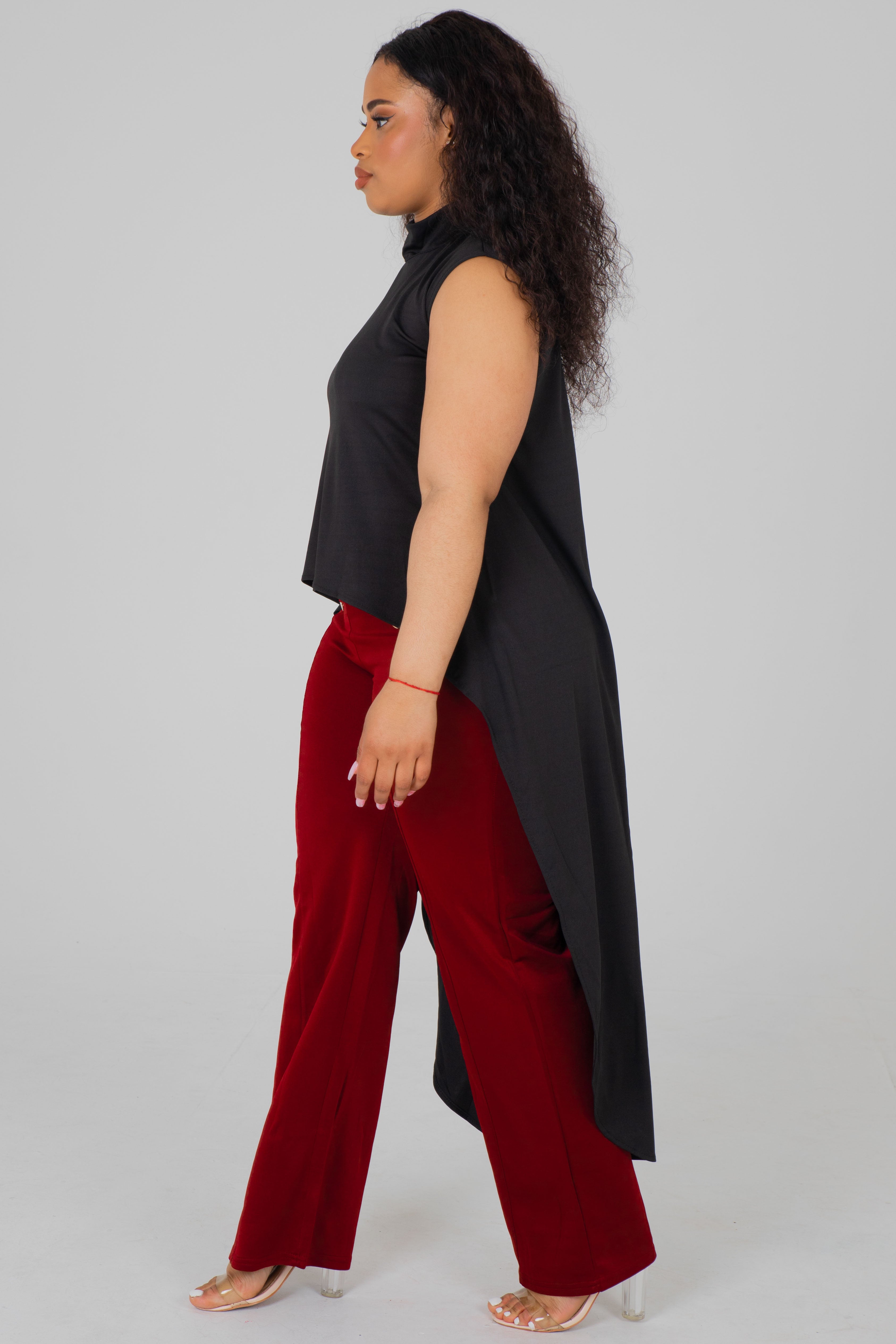 CAPE TSHIRT - BLACK