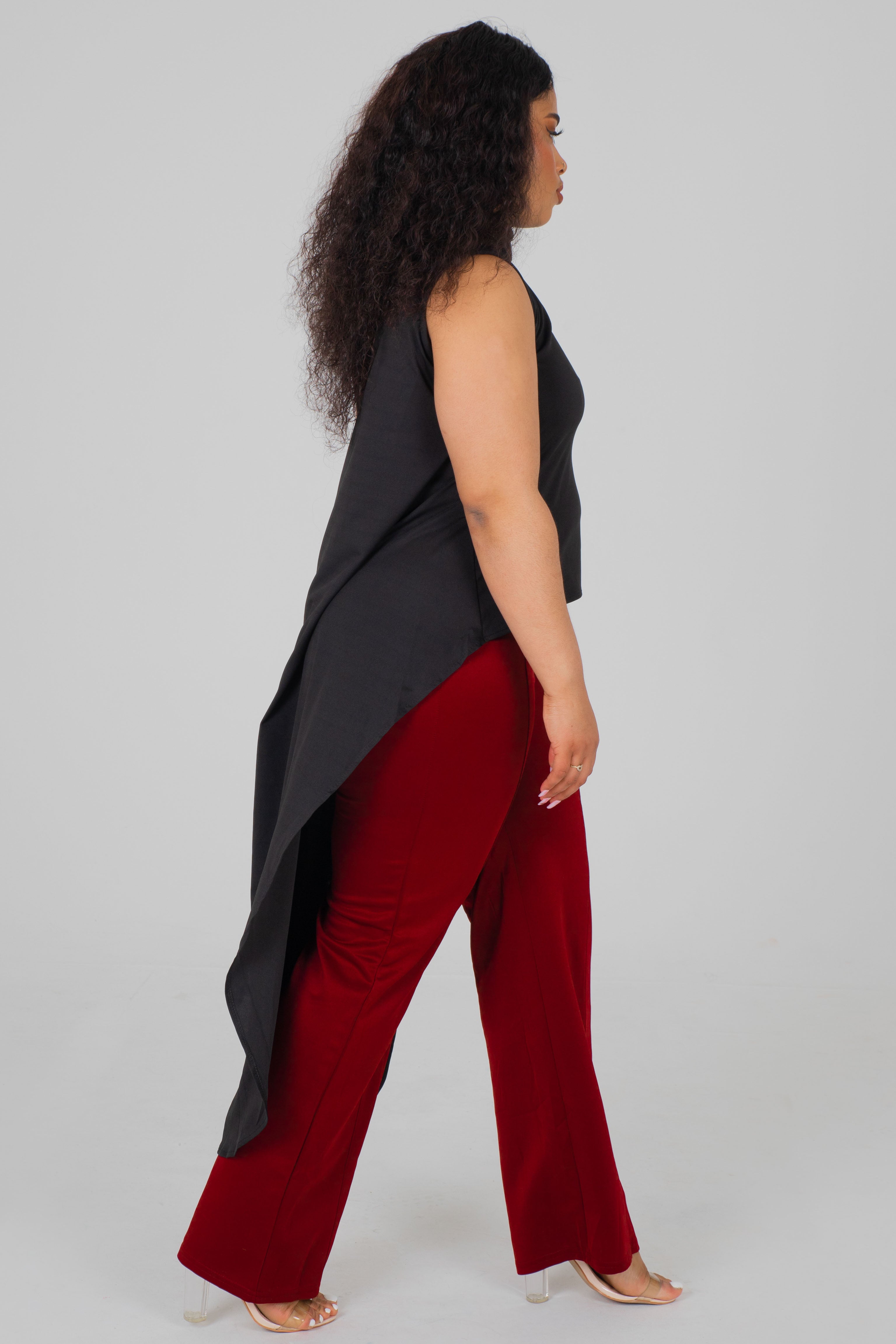CAPE TSHIRT - BLACK