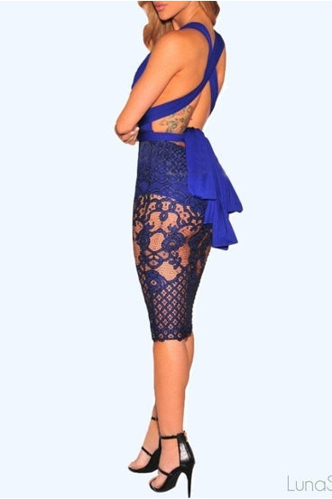 LACE BODYCON DRESS - BLACK | Luna Soul 