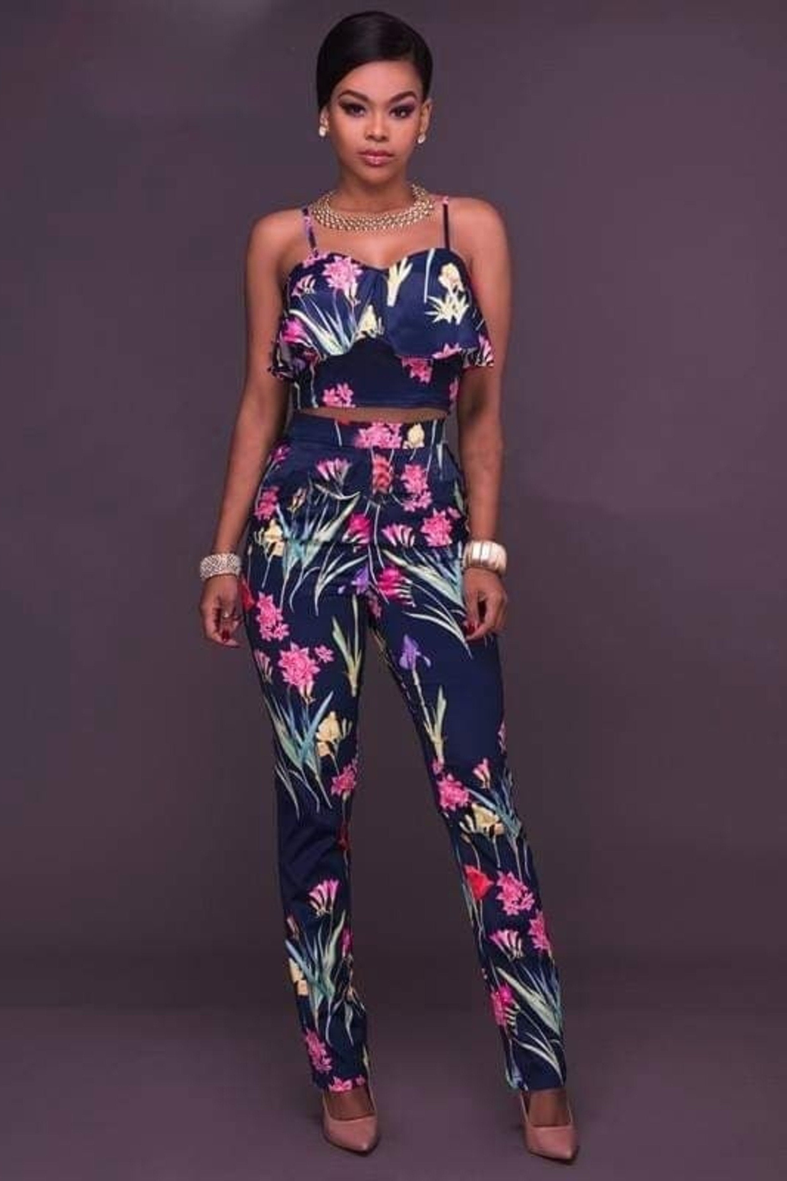 VIVID FLORAL SET - BLUE | Luna Soul 