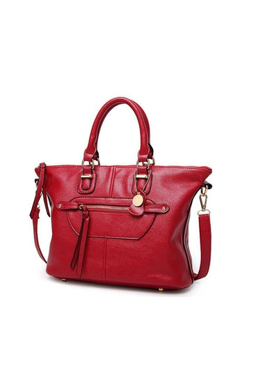 LEATHER TOTE SHOULDER BAG WITH FRINGE | Luna Soul 