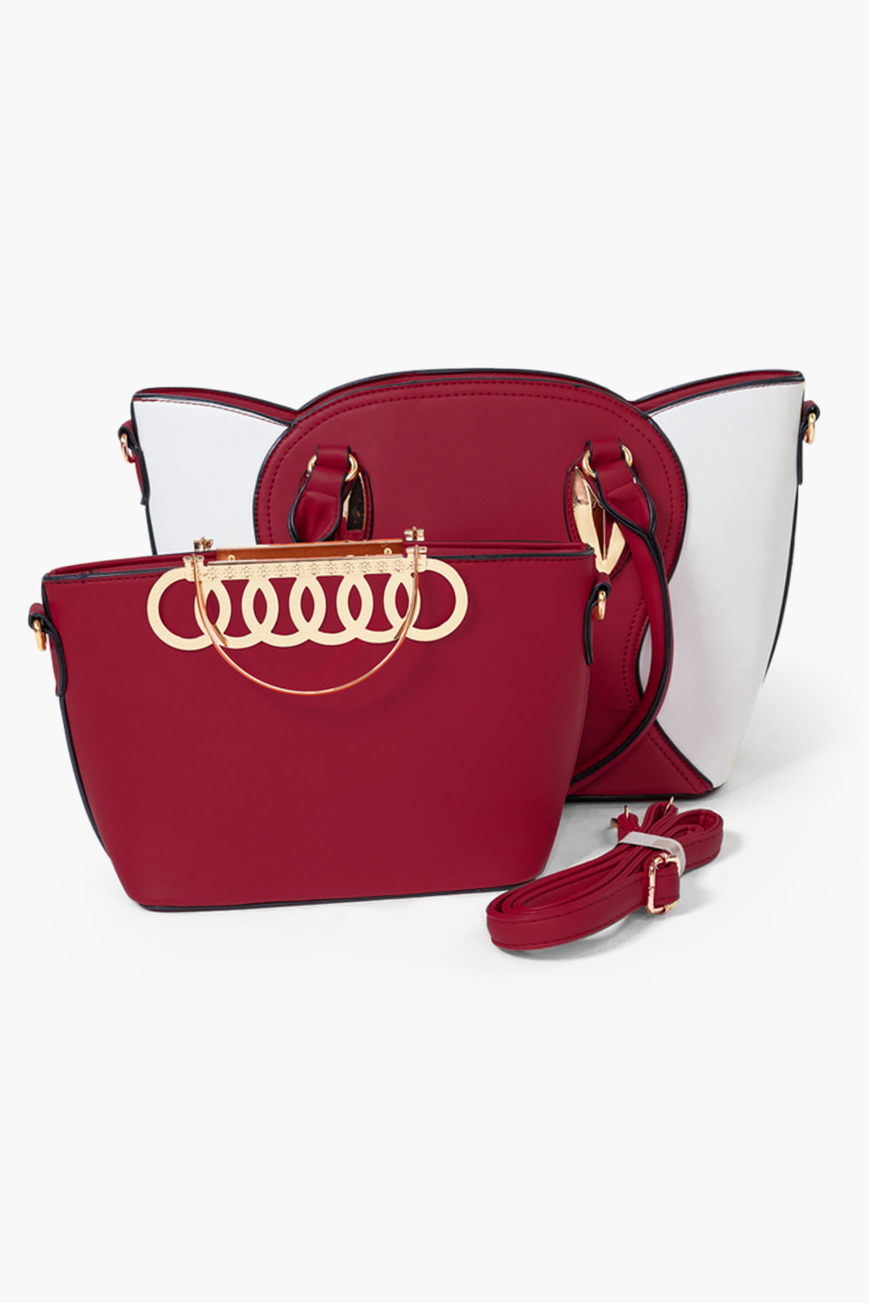 MARIA TOTE BAG SET - RED