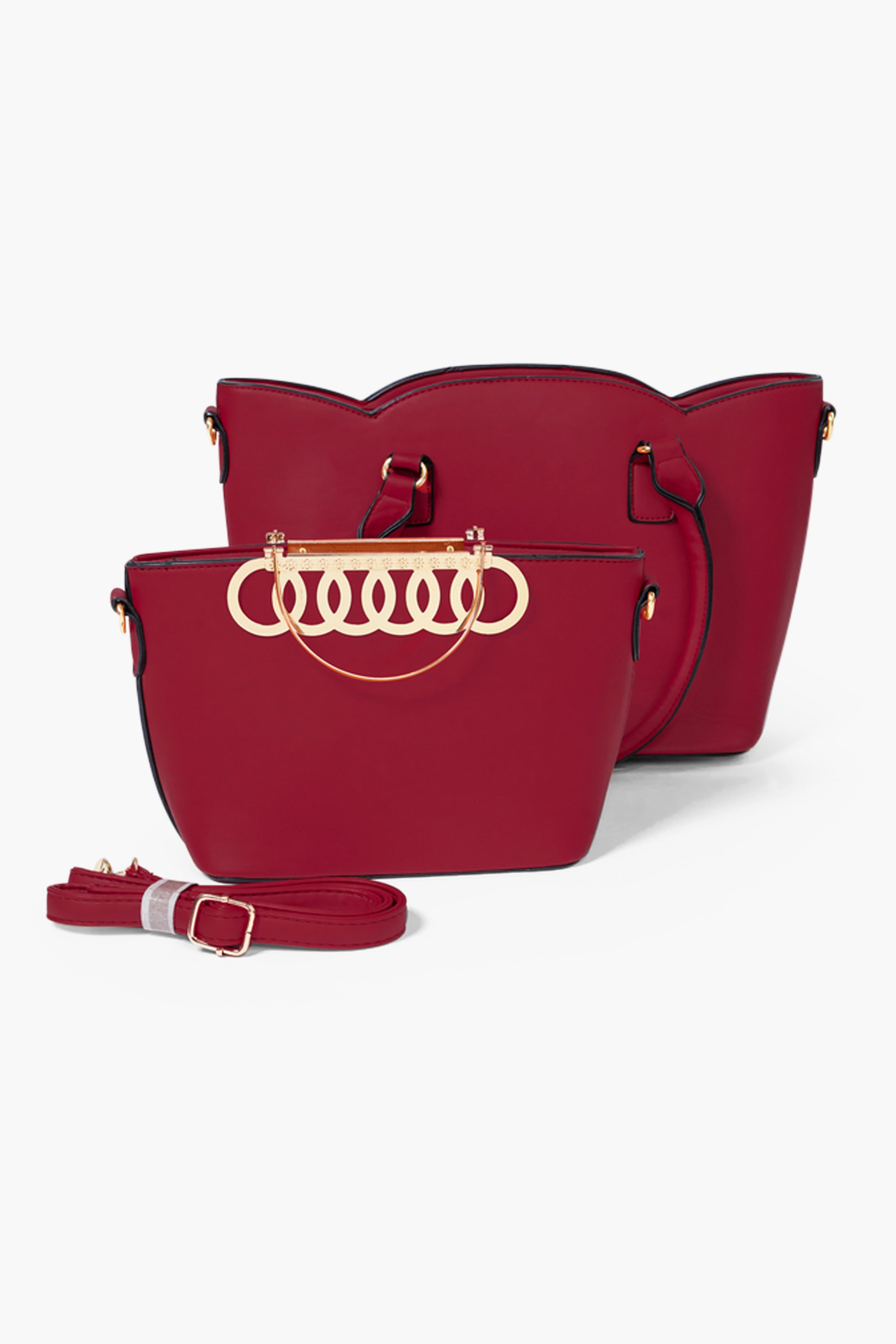 MARIA TOTE BAG SET - RED