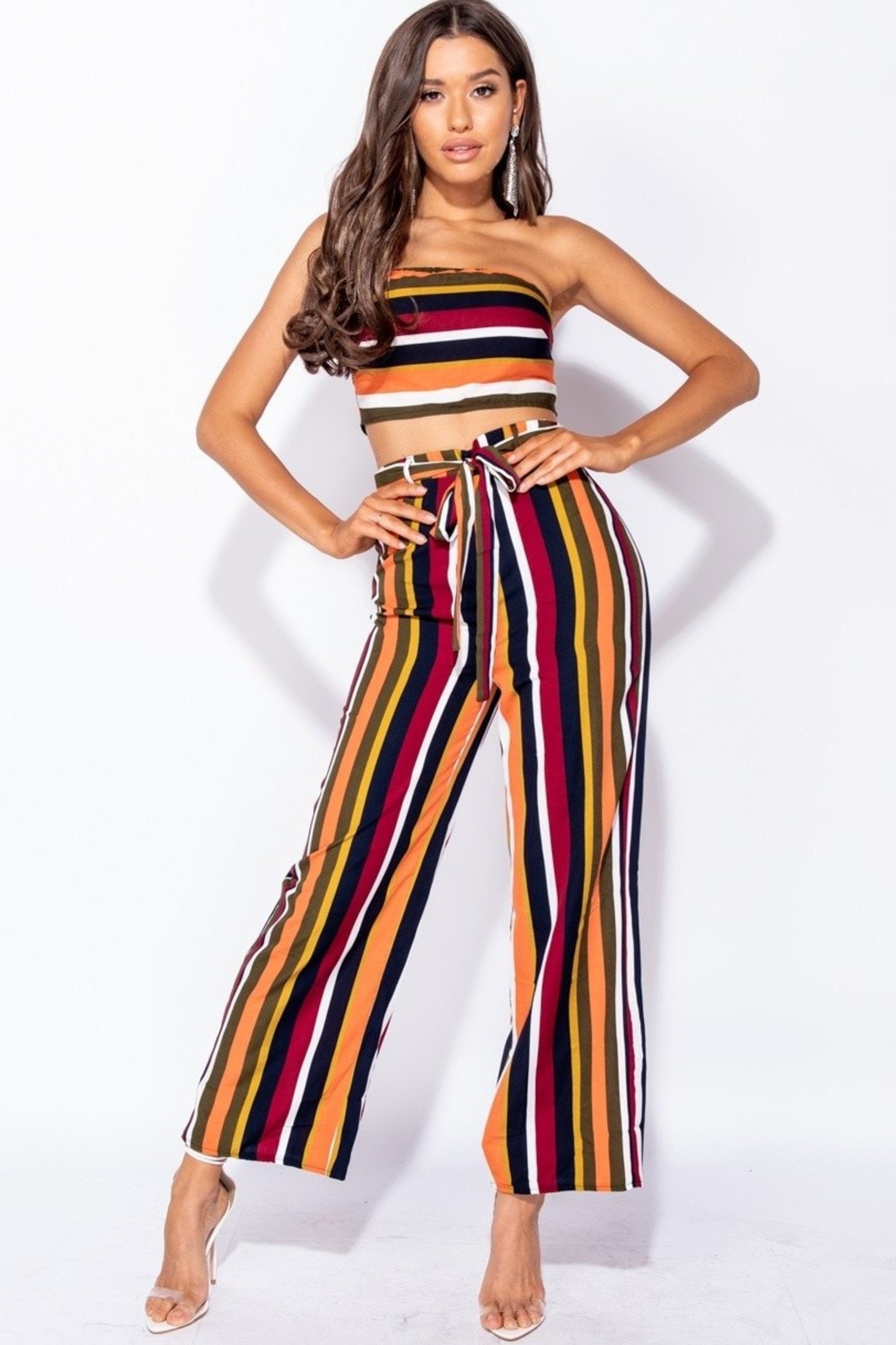 MULTI STRIPE BANDEAU SET - MULTI | Luna Soul 