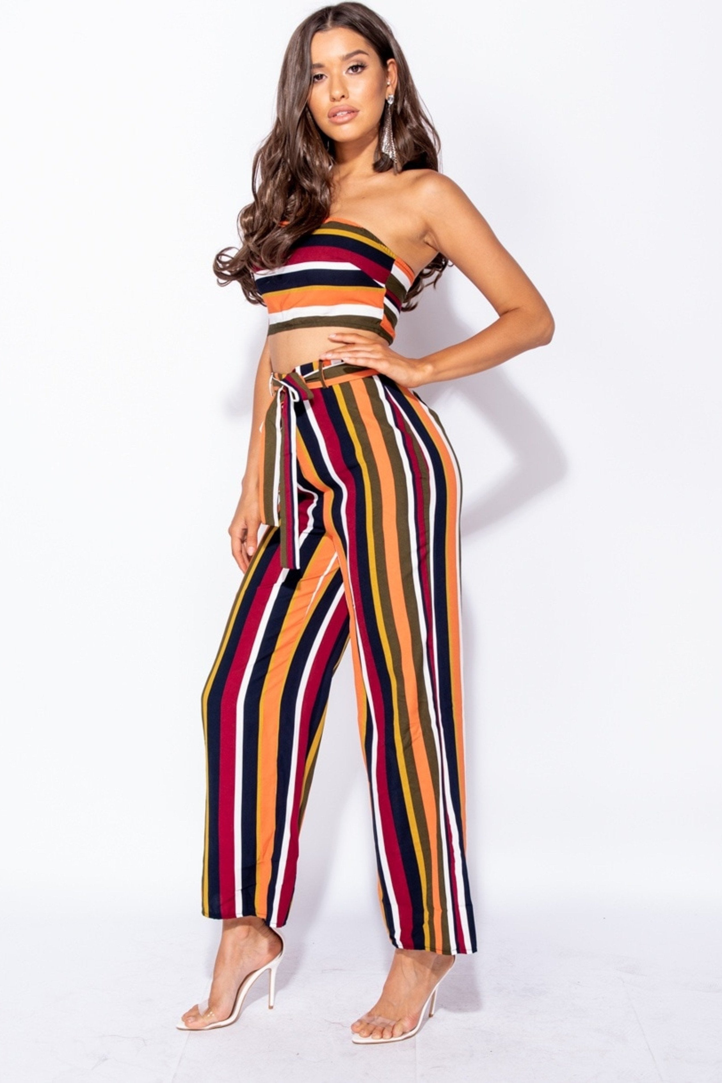 MULTI STRIPE BANDEAU SET - MULTI | Luna Soul 