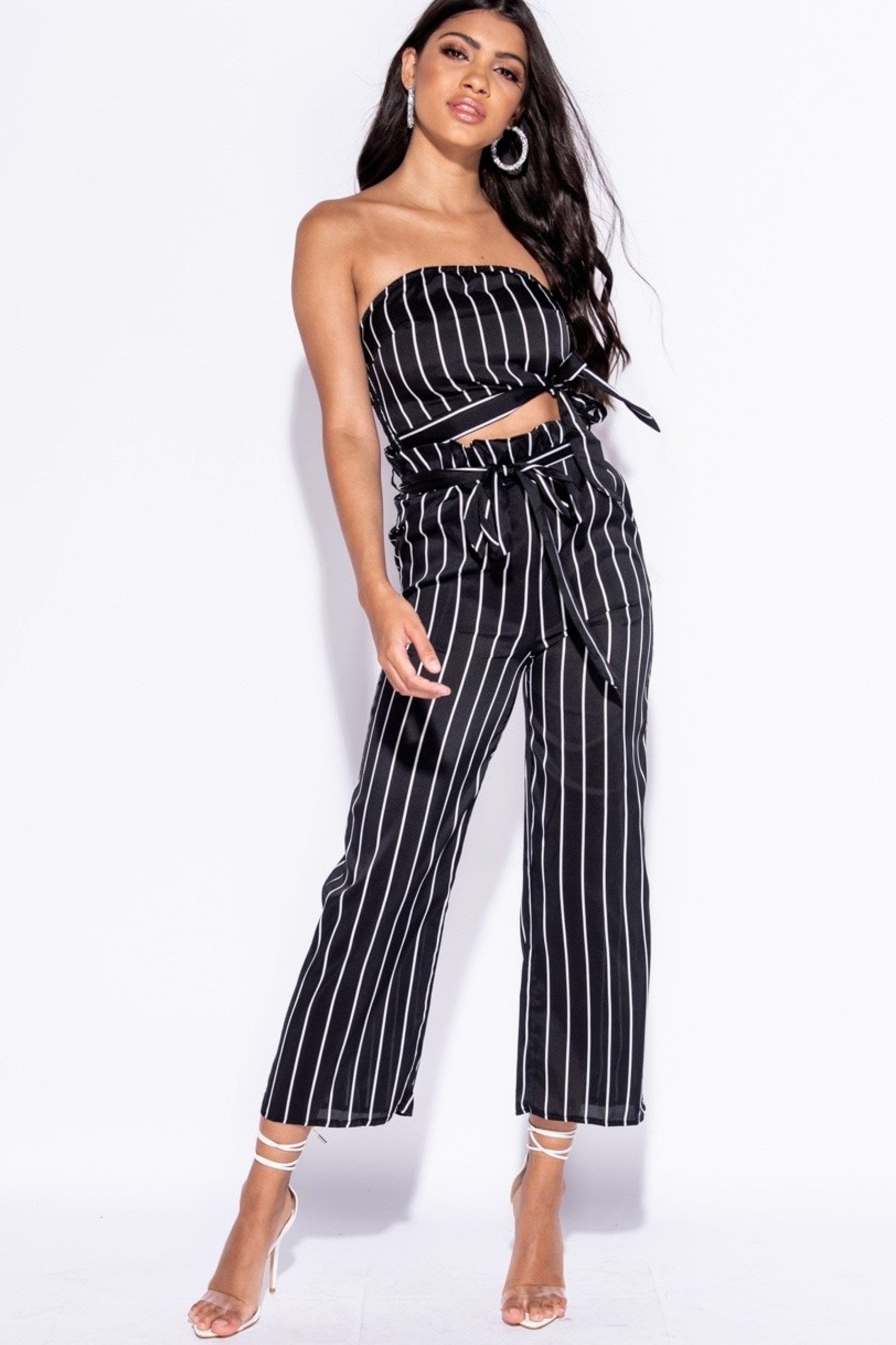 VERTICAL STRIPE SET - BLACK | Luna Soul 